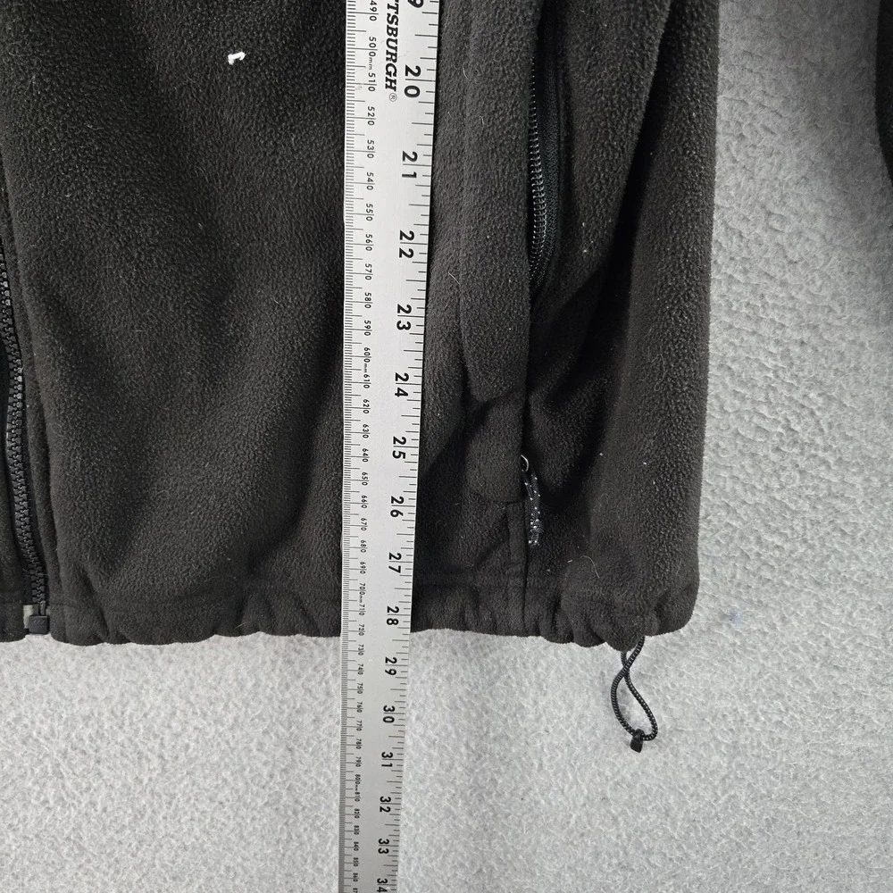 The North Face Men Jacket XL‎ Black Fleece Activewear Gorpcore Logo Zipper Long